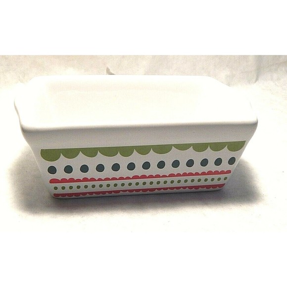 Celebrate It Mini Ceramic Loaf Pan - Picture 1 of 6